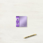 Paarse Floral Post-it Notes