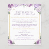 Paarse Floral Quinceañera Budgetvriendelijk Menu