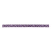 Paarse Floral Ribbon Satijnen Lint (Voorkant)