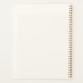 Paarse Floral Script Geometric Wedding Planner (Achterkant)