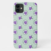 Paarse Floral Simple Pattern Calico Modern Case-Mate iPhone Case (Achterkant)