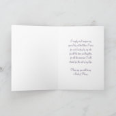 Paarse Floral Sister Maid of Honor Invitation Kaar (Binnen)