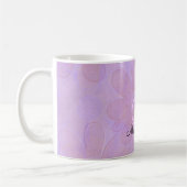 Paarse Floral Splendor- Monogram: KoffieMok (Links)