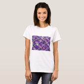 Paarse Floral T-shirt (Voorkant volledig)
