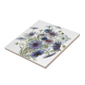  Paarse Floral Tegeltje (Zijkant)