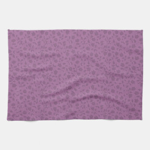 Paarse Floral Theedoek