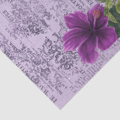  Paarse Floral Tissuepapier (Detail)