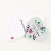 Paarse Floral-Trekker Cadeautje - Benaming class J Notitieboek (Binnen)