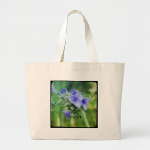 Paarse Floral TTV Grote Tote Bag
