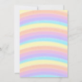 Paarse Floral Unicorn Birthday Kaart (Achterkant)