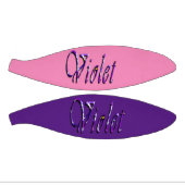 Paarse Floral Violet naam, Kinder basketbal (Panelen)