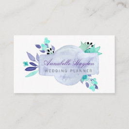 Paarse  Floral Visitekaartje