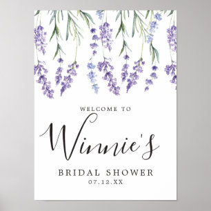 Paarse Floral, Vrijgezellenfeest Lavender Poster