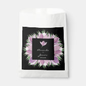 Paarse Floral Waterverf Engagement Party Bedankzakje (Voorkant)