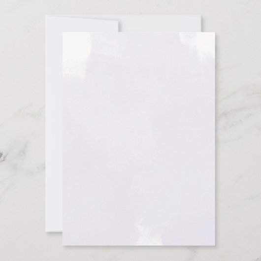 Paarse Floral Waterverf Weddenschap Kaart (Achterkant)