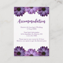 Paarse Floral Wedding Accommodatie