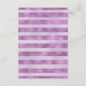 Paarse Floral Wedding Details Enclosure Card Informatiekaartje (Achterkant)