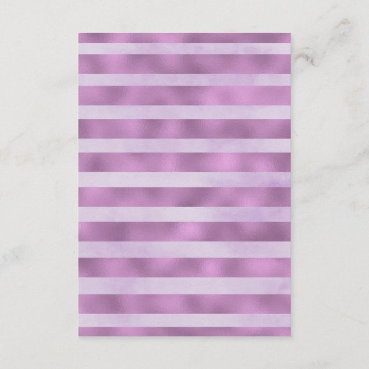 Paarse Floral Wedding Details Enclosure Card Informatiekaartje (Achterkant)