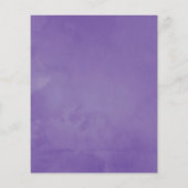 Paarse Floral Wedding Flyer (Achterkant)