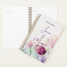  Paarse Floral Wedding Gift Planner