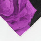 Paarse Floral Wedding Jubileum Fleece Blanket Deken (Hoek)