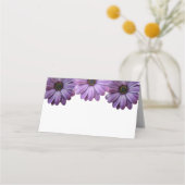 Paarse Floral Wedding Plaatskaartje (Achterkant)