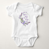 Paarse Floral Wreator Sugar & Spice Nursery Rhyme Romper (Voorkant)