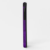 Paarse  florale en monogram H Case-Mate iPhone Case (Achterkant/links)