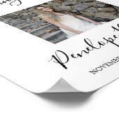 Paarse Florale viering van het teken van het leven Poster (Hoek)