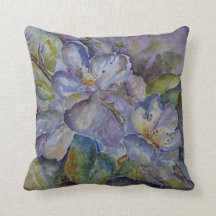 Paarse Florence Waterverf Art Pillow