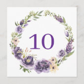 Paarse Florentietabel Programmakaart (Voorkant)