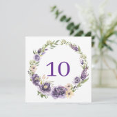 Paarse Florentietabel Programmakaart (Staand voorkant)