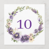 Paarse Florentietabel Programmakaart (Achterkant)