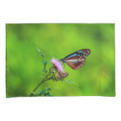 Paarse Flower Butterfly Pillow Hoesje Kussensloop (Voorkant-Rechts)