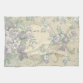 Paarse Flower Garden Keuken Handdoek (Horizontaal)