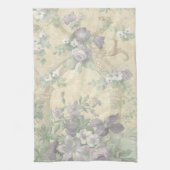 Paarse Flower Garden Keuken Handdoek (Verticaal)