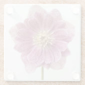 Paarse Flower Glass Onderzetter (Achterkant)