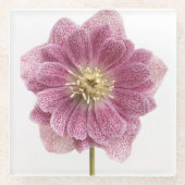 Paarse Flower Glass Onderzetter Glazen Onderzetter (Voorkant)