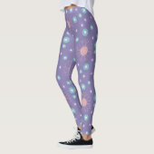 Paarse Flower Leggings – Chic & Comfy Fit (Links)