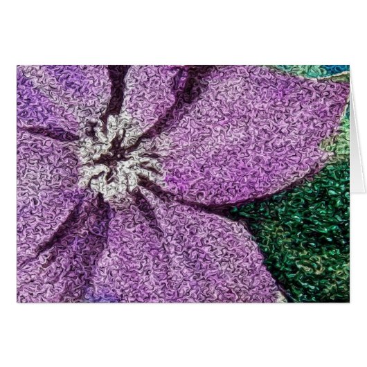 Paarse Flower Mixed Media Digital Art (Voorkant Horizontaal)
