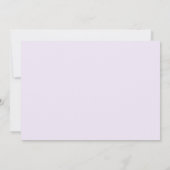 Paarse Flower Script Vrijgezellenfeest dank u kaar Kaart (Achterkant)