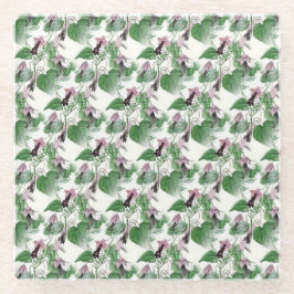Paarse Flower Vine Pattern Onderzetters