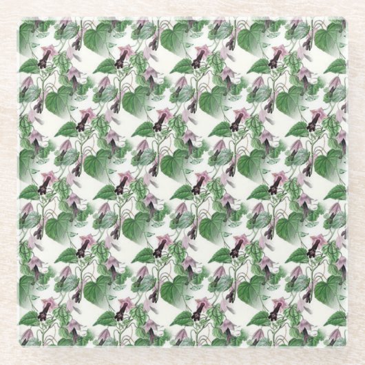 Paarse Flower Vine Pattern Onderzetters (Voorkant)