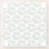 Paarse Flower Vine Pattern Onderzetters (Achterkant)