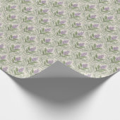 Paarse Flower Wrapping Paper Roll Cadeaupapier (Hoek)