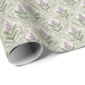 Paarse Flower Wrapping Paper Roll Cadeaupapier (Rol Hoek)