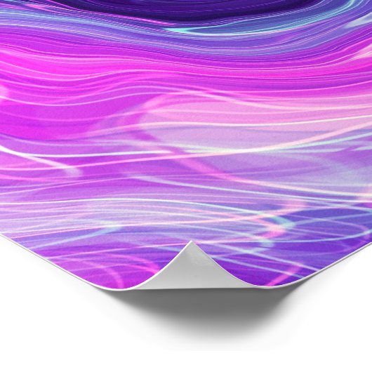 Paarse fluïde kunst poster (Hoek)