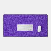 Paarse Fluidische Minimalist Bureaumat (Keyboard & Muis)