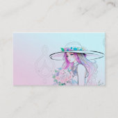 Paarse fluisteringen visitekaartje (Voorkant)