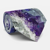 Paarse fluoriet stropdas (Opgerold)